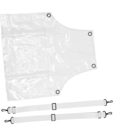 FRCOLOR Kitchen barber apron hair dresser apron hairstylist aprons for women unisex apron oil resistant clear apron kitchen apron cooking apron dishwashing apron tpu white Miss Apron - Buy Online on GoSupps.com