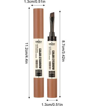 Eyebrow Cream | Eyebrow Mascara Tinted Brow Cream With Brush - Natural Waterproof Double Head Liquid Eyebrow Gel Long Lasting SmudgeProof Liquid Eyebrow Makeup Volumizing Enhance Coffee - Buy Online on GoSupps.com