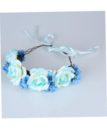 Beavorty bride headband bride headpieces for wedding bridal headpiece wedding headband flower hair bands flower headband flower wreath headband crown girl wedding flowers - Buy Online on GoSupps.com