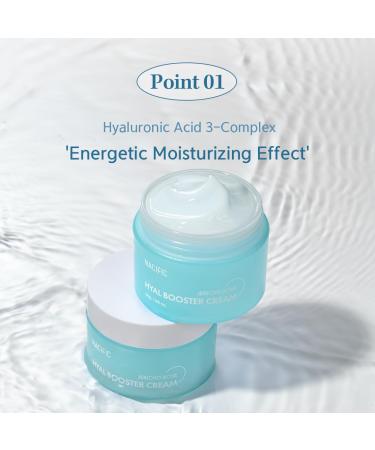 NACIFIC Hyal Booster Cream 50ml - 55% Jericho Rose Extract & Hyaluronic Acid | Calming Hydrating & pH 5.5 | Korean Skincare for All Skin Types - Buy Online on GoSupps.com