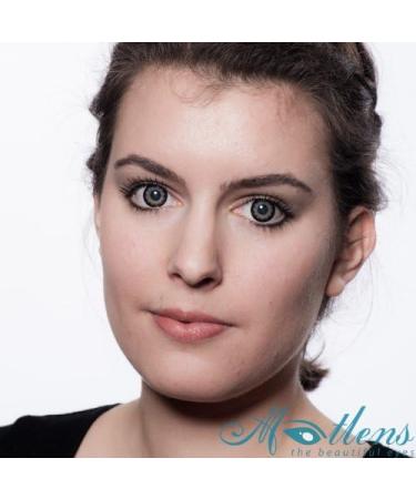 Matlens Trendy Gray Contact Lenses | Big Eyes Effect | 2 Lenses + Case & Care 50ml | Shop Internationally - Buy Online on GoSupps.com