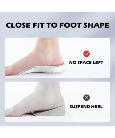 JADE KIT Height Increase Insoles for Women - 0.6IN Arch Support Gel Cushions for Leg Length Discrepancy - Orthopedic Heel Lifts Size 8-10 - Buy Online on GoSupps.com