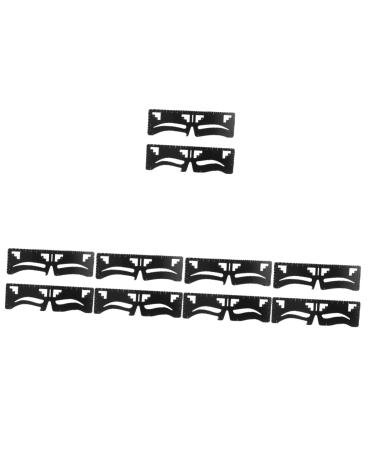 MAGICLULU 10 Pcs Eyebrow Ruler Female Eyebrow Makeup Stencil Makeup Tools Eyebrows Shaper Card Balance