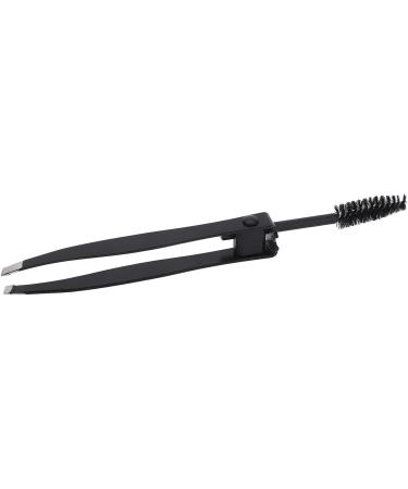 Sonew Eyebrow Tweezers with Sloping Tip & Brush - Stainless Steel Eyebrow Remover for Precision Grooming - Buy Online on GoSupps.com