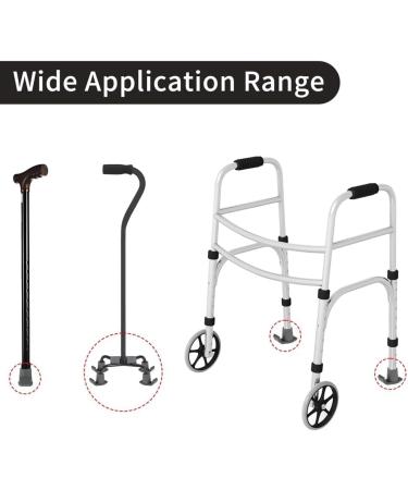 ciyeu 8 Pcs Walker Ski Glider Replacement Kit - Anti-Slip Plastic Walking Aid Parts Accessories - Buy Online on GoSupps.com