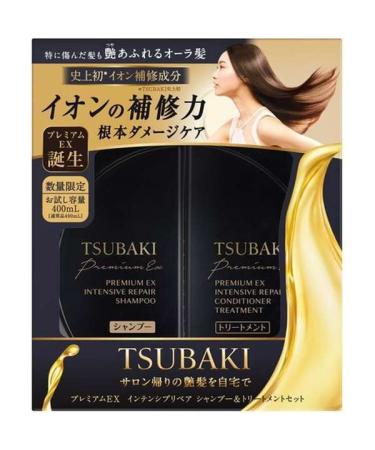 Shiseido TSUBAKI Premium EX Intensive Repair Shampoo & Treatment Set 400ml + 400ml