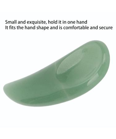 Curved Cosmetic Spatula - Mini Gua Sha Jadestone for Eye Cream & Makeup Application | International Shipping - Buy Online on GoSupps.com