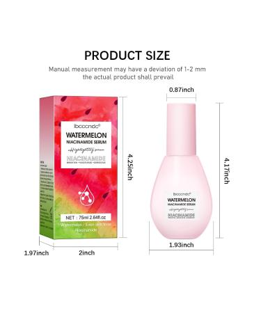 Watermelon Niacinamide Hydrating Serum - Moisturizing & Brightening Makeup Primer | Lightweight Facial Serum for Flawless Foundation - Buy Online on GoSupps.com