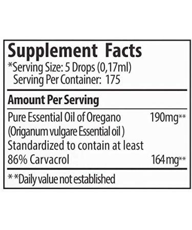 Zane Hellas 190mg Oregano Oil - 164mg Carvacrol - 100% Greek Undiluted Oil of Oregano - 86-90% Carvacrol - 1 fl. oz. - 30ml - Buy Online on GoSupps.com