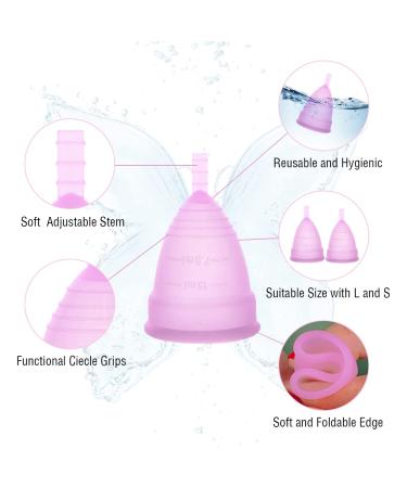 Skrskr Menstrual Cup for Women | Medical-Grade Food-Safe & Recyclable | Optimal Women's Hygiene | Multiple Specifications Available - Buy Online on GoSupps.com
