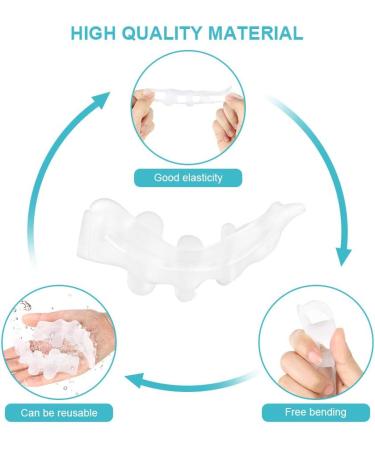 Buy Hallux Valgus Toe Spreader | Silicone Big Toe Extenders & Hammer Toe Correction | Pain Relief for Claw Toe & Bunion - 1 Pair - Buy Online on GoSupps.com