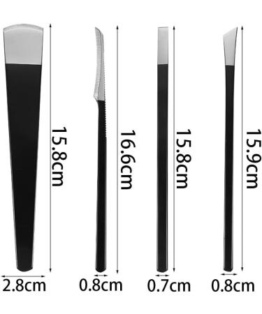 DAQUSU 4 Pieces Professional Pedicure Knife Set Foot Repair Rasp with Storage Bag Stainless Steel Callus Remover Pedicure Knife Toenail Knives Dead Skin Remover Set for Pedicure Foot Care Tools - Buy Online on GoSupps.com