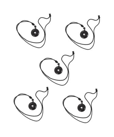 Minkissy 5st necklace with safety buckle Harmony Harmony men's neck chain women's jewelry A necklace chinese safe crystal pendant festival supply Chinese style china