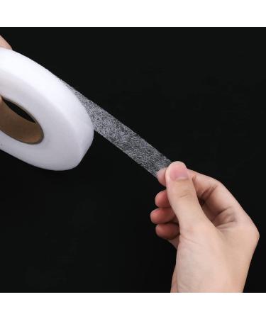 Widened Iron On Hem Tape 140 Yards - No Sew Fabric Fusing Tape for Hemming Pants, Jeans, Curtains, Dresses - Black 0.8inch & White 1inch Width - Buy Online on GoSupps.com