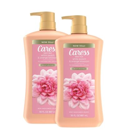 Caress Daily Silk Hydrating Body Wash White Peach & Orange Blossom (30 fl. oz 2 pk)