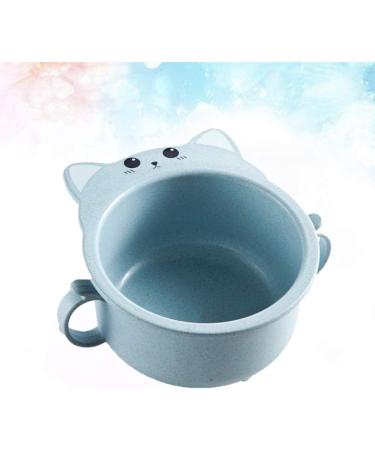 Angoily Italian Pasta Bowls Wheat Straw Bowl Cereal Bowl Rice Noodle Soup Snack Bowl Cat Design Bowls Blue Pasta Bowl - Buy Online on GoSupps.com