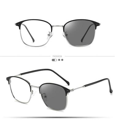 HOODG Blue Light Glasses for Men & Women | Photochromic Gaming Sunglasses | Radiation Lens | Stylish Silver Design | One Size Fits All - Buy Online on GoSupps.com