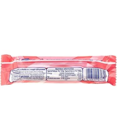 Barratt Chewy Nougat 3 x 35g Bars Multipack - Raspberry & Vanilla Flavour Candy Sweets - Buy Online on GoSupps.com