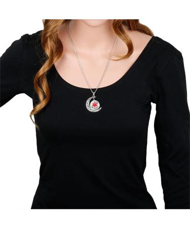 KBNSUIAN Stylish Type 1 Diabetic Sun Moon Necklace for Women - Diabetes Awareness Pendant with Emergency Reminder - Insulin-Dependent Aid Bag Included - Buy Online on GoSupps.com