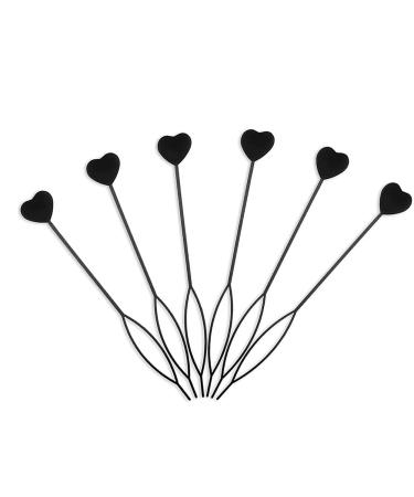QUUPY 6PCS Quick Beader for Bead Loading Automatic Hair Beader Hair Styling Accessories (Black)