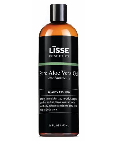 Lisse 100% Pure Aloe Vera Gel Cosmetic/Therapeutic Grade  Batch Tested and Verified   Premium Quality you can Trust 16oz
