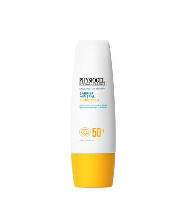 Physiogel Daily Moisture Therapy Barrier Mineral Sunscreen Broad Spectrum 50 | Water Resistant & Safe for Sensitve Skin | Strenghten Skin Barrier | Reef Friendly Paraben-Free Dermatologically Tested