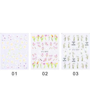 DIY Embossed Decals Stickers & Decals Adhesive Nail Art Sticker Wedding Nail Nail Art 5D Decals(1) Style1 - Buy Online on GoSupps.com