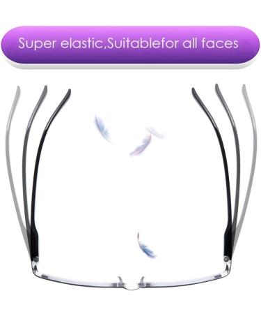 Teraise 5.0x Anti-Blue Light Reading Glasses for Men & Women | Comfortable Fashionable Computer Glasses with Feather Hinge - Buy Online on GoSupps.com