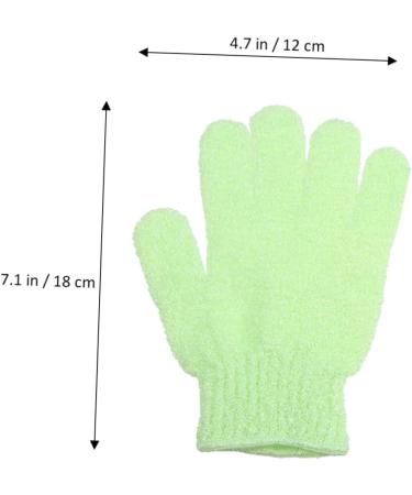 HAPINARY Exfoliate Glove Pair Exfoliating Bath Gloves Nylon Shower Gloves Body Scrub Exfoliator Bath Towel Take a Bath Exfoliating Mitts medium Green - Buy Online on GoSupps.com