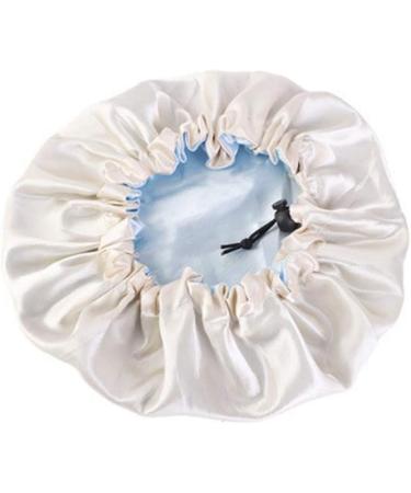Minkissy Kids Satin Double-Layered Sleep Cap | Adjustable Night Hat for Baby Children | Toddler Sleep Bonnet in Sky-Blue - Buy Online on GoSupps.com