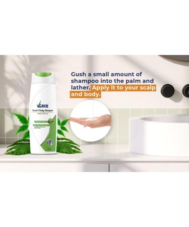 VCare Head & Body Shampoo for Hair & Skin 200 ml (Pack Of 1) Enriched with Neem and Silver Iron Technology - Buy Online on GoSupps.com