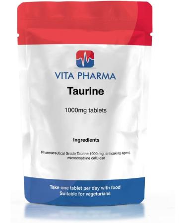 Taurine (high Strength) 1000mg 180 Tablets 6 Months Supply TAKE ONE A Day by vita pharma UK Produced - Buy Online on GoSupps.com