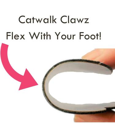 Catwalk Clawz Anti-Slip Grip Pads for Red Bottom Shoes - High Heel Sole Protector, Women's Size Foot Pads - Black Rubber - Buy Online on GoSupps.com