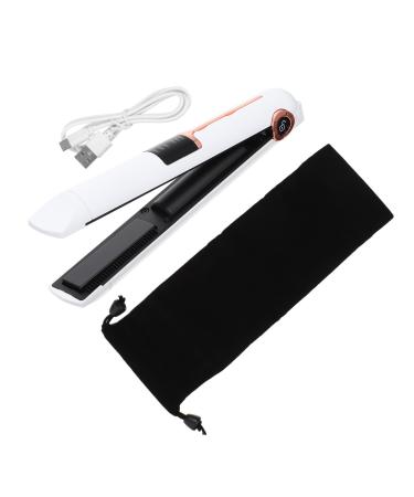 LALADEFIEE Curling Iron Mini Curling Wand Portable Curling Wand Curler Hair Styling Tools Abs White 21X4X3.5CM White