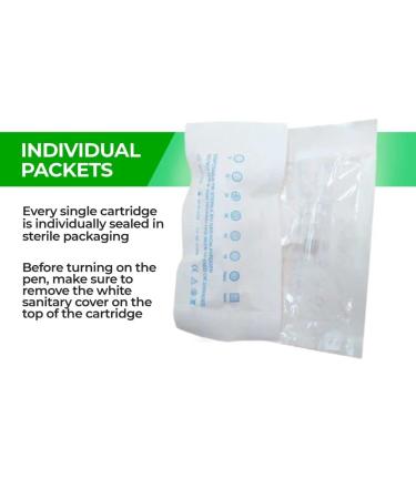 Dr. Pen Ultima M5 M7 Replacement Cartridges - 10 Pack Round Nano (0.25mm) Bayonet Slot Disposable Parts - Buy Online on GoSupps.com