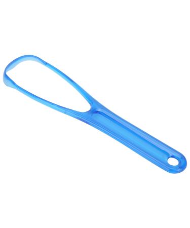 Tongue scraper hygiene brush mouth tongue brush for breath for men women adults (BLUE)