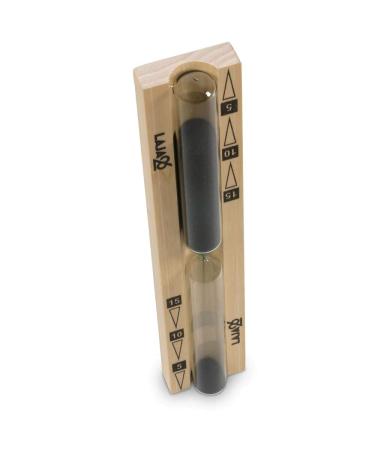 High quality sauna thermometer made of aspen wood Small 15 minutes black sand