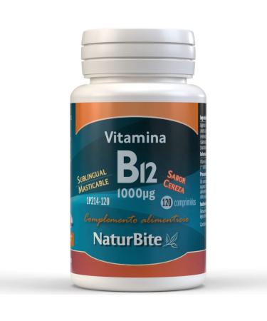 naturbite Vitamine B12 Cyanocobalamine 1000 g 120 Comp