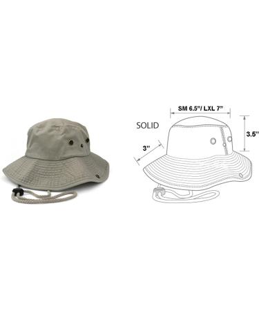 Large-X-Large Khaki Boonie Sun Hat for Hunting, Fishing, and Safari Adventures - Buy Online on GoSupps.com