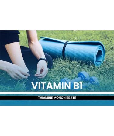 365 Capsules of Pure Vitamin B1 (Thiamine Mononitrate) - No Fillers, Lab Verified - 365 Count - Buy Online on GoSupps.com