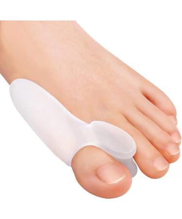 4 pieces toe spreader hallux valgus silicone ball protection toe separator correction bandage