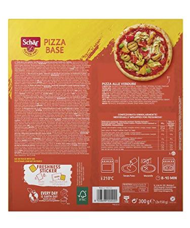 Schar Gluten-Free Pizza Base with Pasta Madre - 2 x 150g | Best International Shipping - Buy Online on GoSupps.com