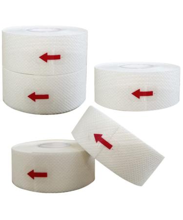 LALAFINA 5 Rolls Hat Sweat Sticker Sweat Pads Cap Sweat Absorbent Sweat Pad Sweaty Feet Visor Tennis Cap Liner Intucked Shirts Hat Sweat Liner Pads White Collar Sweatband Non-woven Fabric