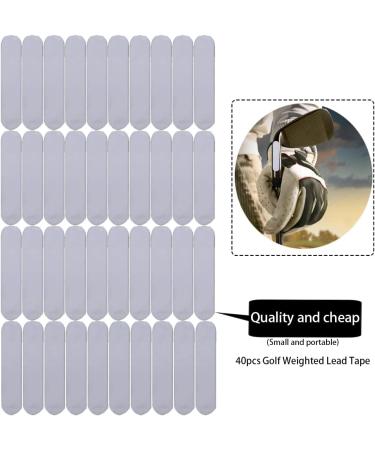 Golf Weighted Tape 40pcs | Lead Adhesive Sheet for Golf & Tennis | 3g Training Accessories for Iron, Woods, Putter | Badminton Racket Weight Adjustment - Buy Online on GoSupps.com