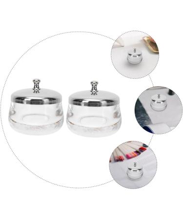 Set of 2 Glass Nail Wash Cups Glass Cup Manicure Pen Manicure Pen Cup Cup Liquid Nail Pen Cup Container Nail Polish Stainless Steel - Buy Online on GoSupps.com