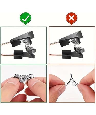 Magnetic Eyelashes without Eyeliner 6 Pairs Reusable False Lashes Natural Look 3D Effect Waterproof Fake Eyelash Set with Applicator - Buy Online on GoSupps.com