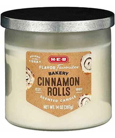 Shop H-E-B Flavor Favorites Cinnamon Rolls Scented Candle (14 oz) - Premium International Shipping Available - Buy Online on GoSupps.com
