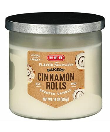 H E B Flavor Favorites Cinnamon Rolls Scented Candle (14 oz)