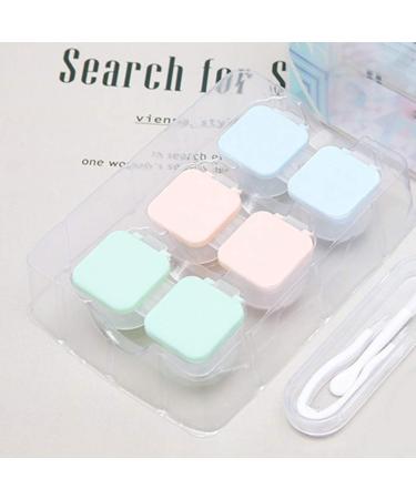 EXCEART 6pcs Colorful Contact Lens Case Set - Bulk Storage Organizer for Travel & Home - Buy Online on GoSupps.com