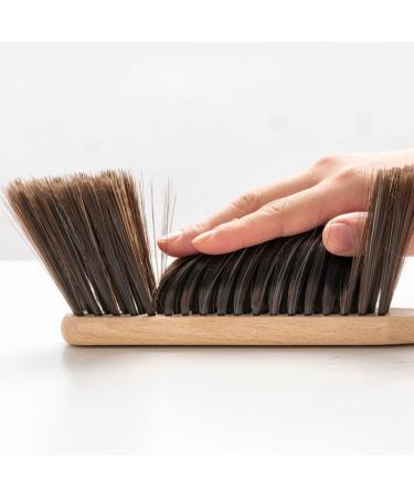 Wooden Long Handle Bed Brush Wooden Handle Large Solid Wood Sweeping Bed Brush Desktop Cleaning Brush Bristle Carpet Brush Soft Brush S Small - Buy Online on GoSupps.com